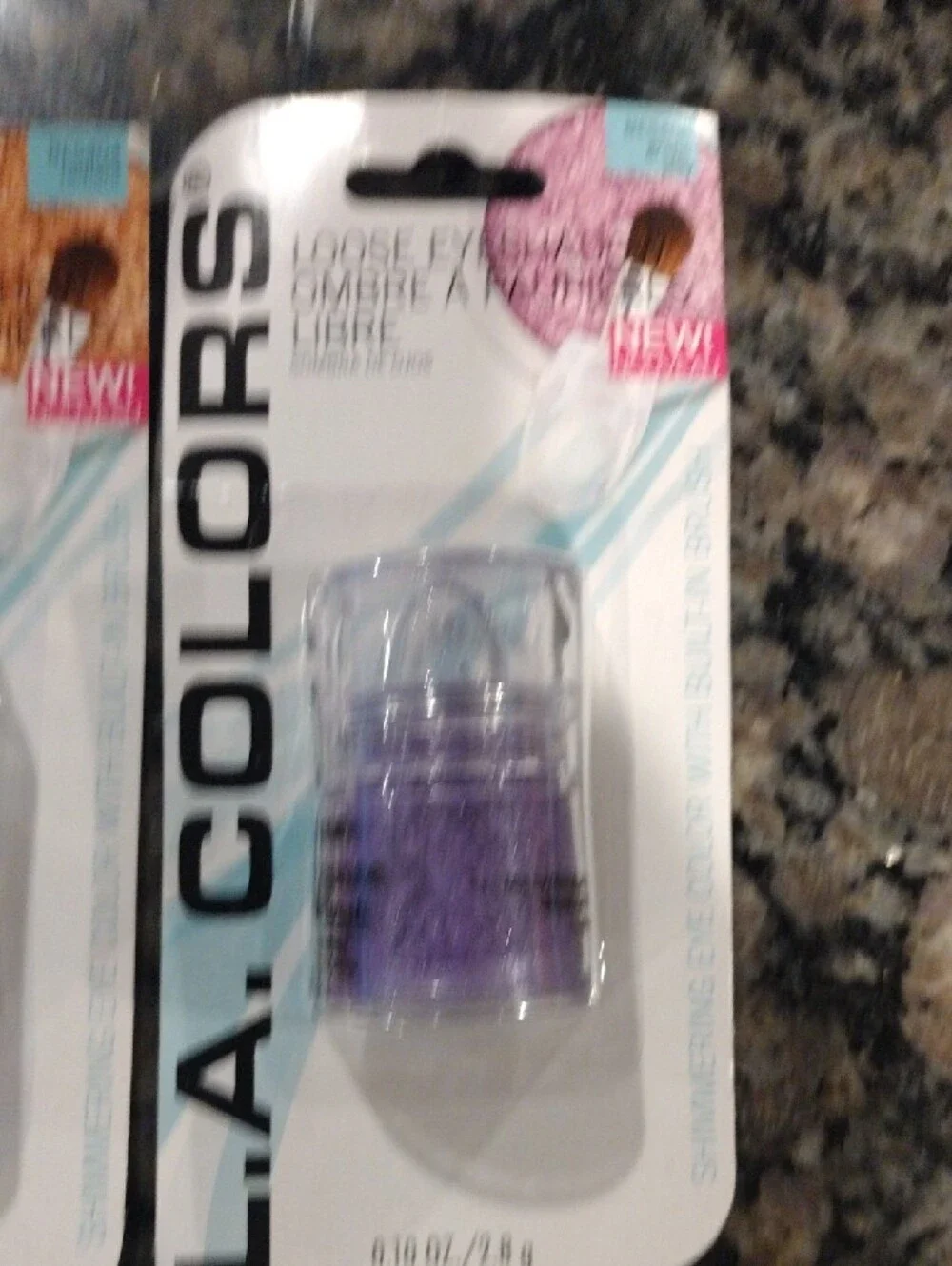 Lot of 2 L.A COLORS Shimmer Loose Eyeshadow radiant & grape jelly 0.10 oz new